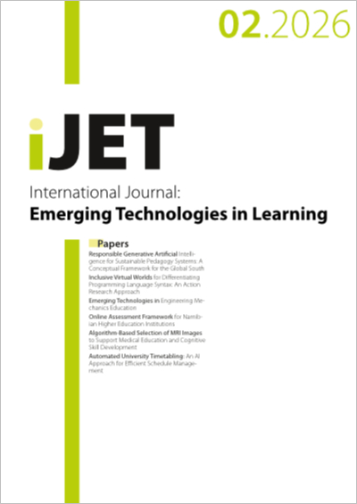 Cover iJET – Vol 21, No 02 (2026)