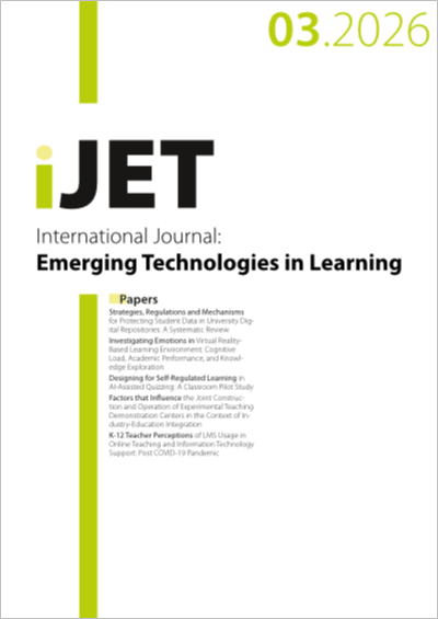 Cover iJET – Vol 21, No 03 (2026)