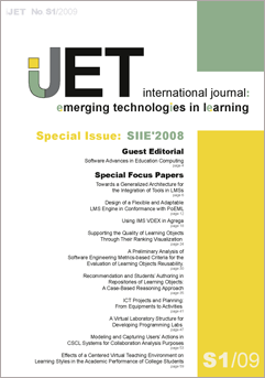 					View Vol. 4 (2009): Special Issue: SIIE 2008
				
