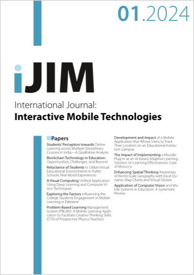 Cover iJIM – Vol 18, No 01, 2024