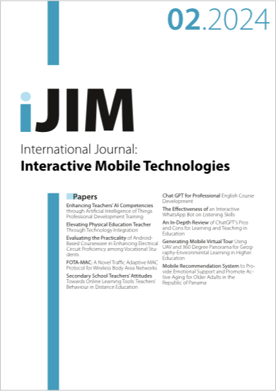 Cover iJIM – Vol 18, No 02, 2024