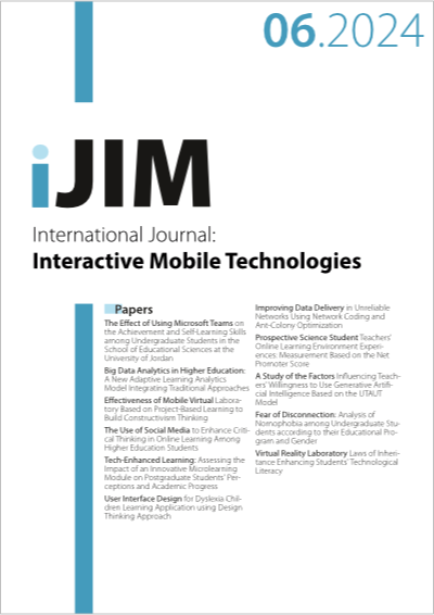 Cover iJIM – Vol 18, No 06, 2024