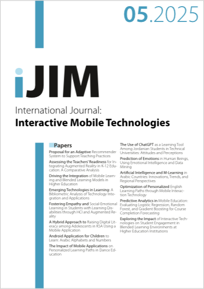 Cover iJIM – Vol 19, No 05, 2025