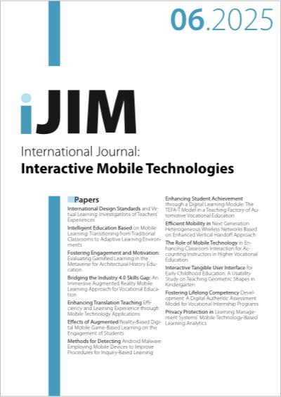 Cover iJIM – Vol 19, No 06, 2025