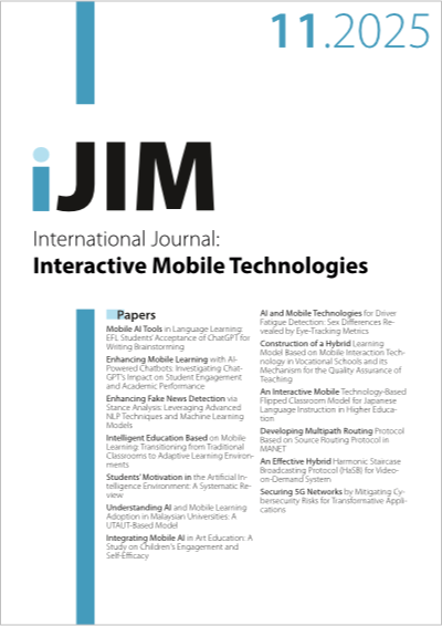 Cover iJIM – Vol 19, No 11, 2025