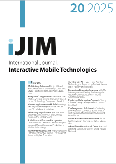 Cover iJIM – Vol 19, No 20, 2025