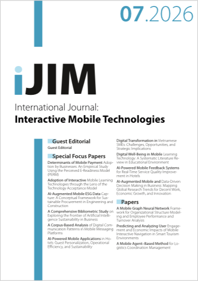 Cover iJIM – Vol 20, No 07 (2026)