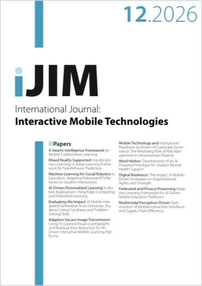 Cover iJIM – Vol 20, No 12 (2026)