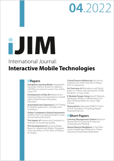Cover iJIM Vol. 16 No. 04 (2022)