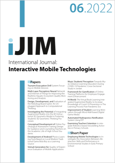 Cover iJIM Vol. 16 No. 06 (2022)