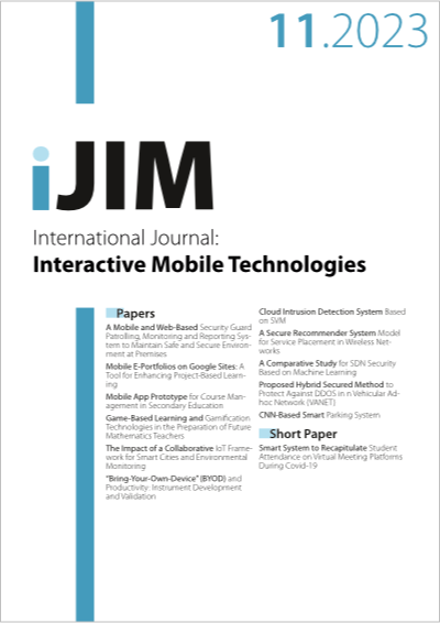 Cover iJIM Vol. 17 No. 11 (2023)