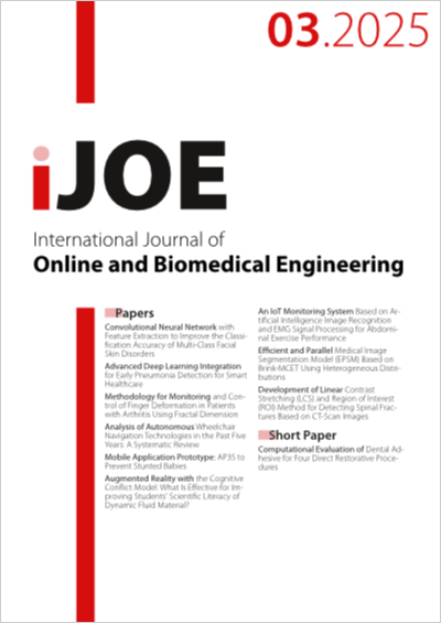 Cover iJOE – Vol 21, No 03, 2025