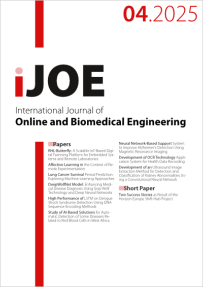 Cover iJOE – Vol 21, No 04, 2025