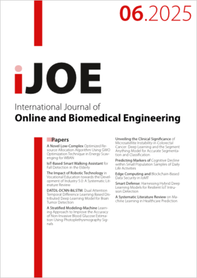 Cover iJOE – Vol 21, No 06, 2025