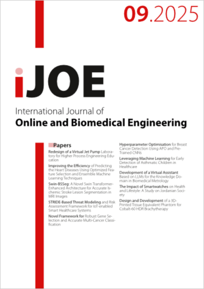 Cover iJOE – Vol 21, No 09, 2025