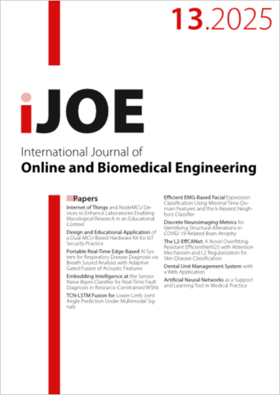 Cover iJOE – Vol 21, No 13, 2025