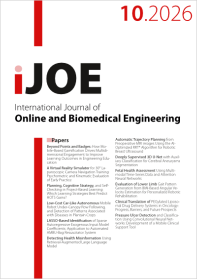 Cover iJOE – Vol 22, No 10 (2026)