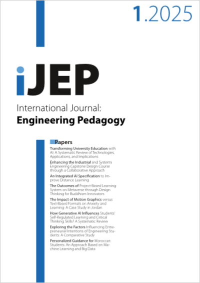 Cover iJEP – Vol 15, No 1, 2025