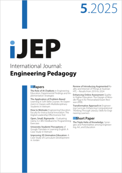 Cover iJEP – Vol 15, No 5, 2024