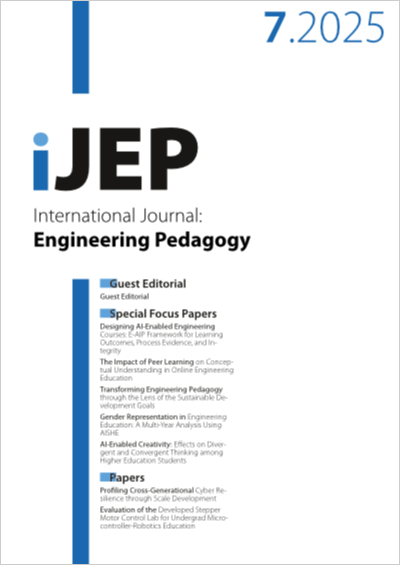 Cover iJEP – Vol 15, No 7, 2025