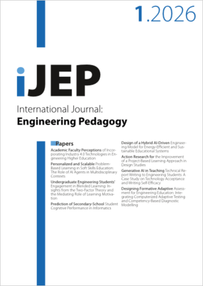 Cover iJEP – Vol 16, No 1 (2026)