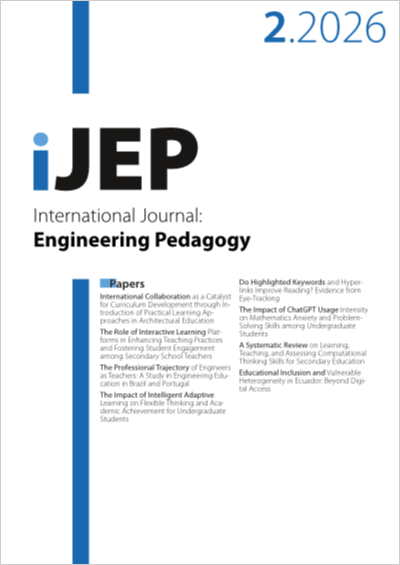 Cover iJEP – Vol 16, No 2 (2026)