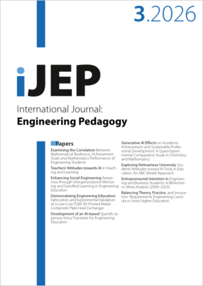 Cover iJEP – Vol 16, No 3 (2026)