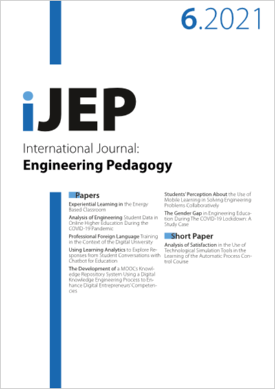Cover iJEP Vol. 11 No. 6 (2021)