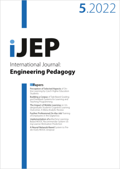 Cover iJEP Vol. 12 No. 5 (2022)